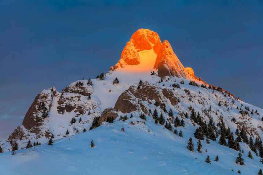 sunrise in Ciucas Mountains, Romania